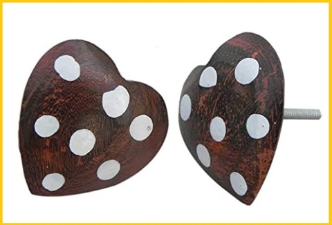 Pomelli a forma di cuore in legno | Grandi Sconti | Dove comprare Pomelli