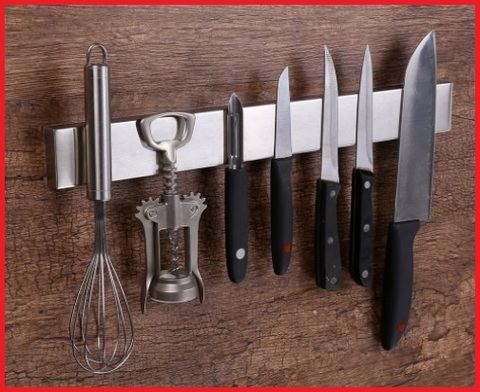 Barra porta utensili da cucina acciaio inox