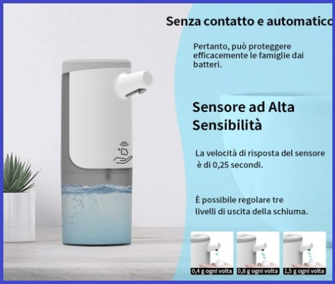 Porta sapone liquido automatico