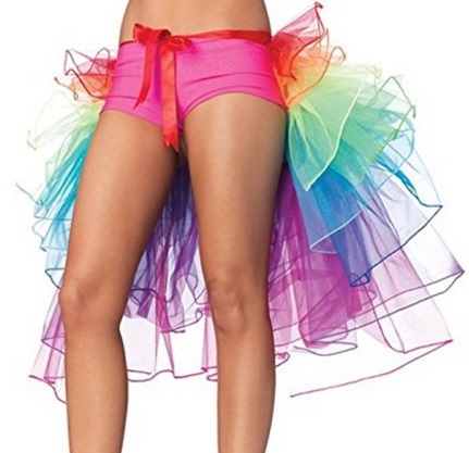 Gonna lingerie per la danza colore arcobaleno