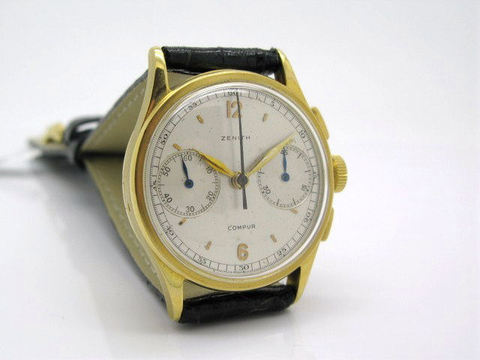 Zenith compur in oro giallo 18 kt | Grandi Sconti | Preziosi Gioielleria Orologeria specializzata nella compravendita di orologi usati e gioielli d'epoca. Paghiamo subito in contanti.
