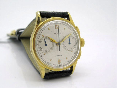 Zenith Compur In Oro Giallo 18 Kt