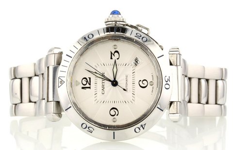 Cartier Pasha Ref. 2379 In Acciaio Misura Media 38 Mm