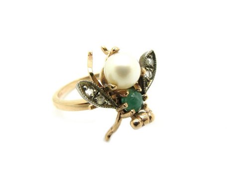 Anello mosca vintage vendita collezione epoca
