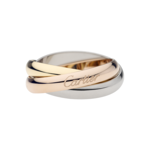 Cartier " trinity " anello oro giallo, bianco e rosa