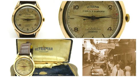 Ultramar " cuervo y sobrinos " vintage lugano | Grandi Sconti | Preziosi Gioielleria Orologeria specializzata nella compravendita di orologi usati e gioielli d'epoca. Paghiamo subito in contanti.