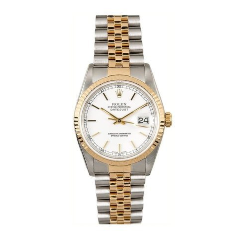 Rolex  " Datejust " Ref.16233 In Acciaio E Oro Giallo