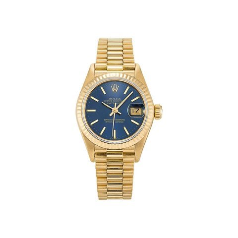 Rolex " lady - datejust " ref. 69178 in oro giallo blu