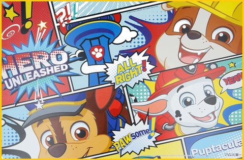 Tovagliette in cotone bambini paw patrol