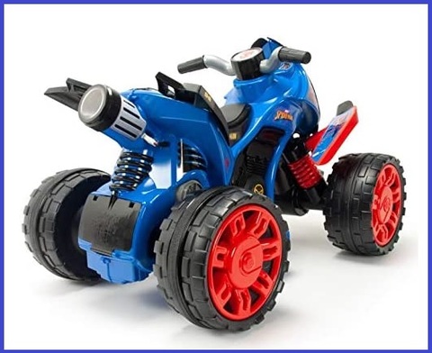 Quad elettrico per bambini 4 ruote in gomma