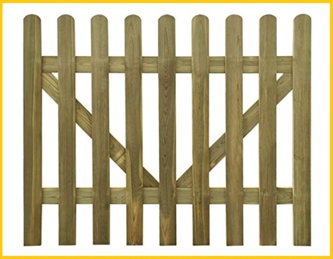 Recinzione giardino legno con cancello