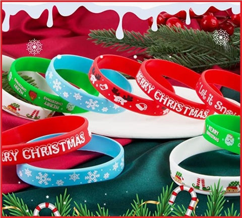 Braccialetto elastico con babbo natale