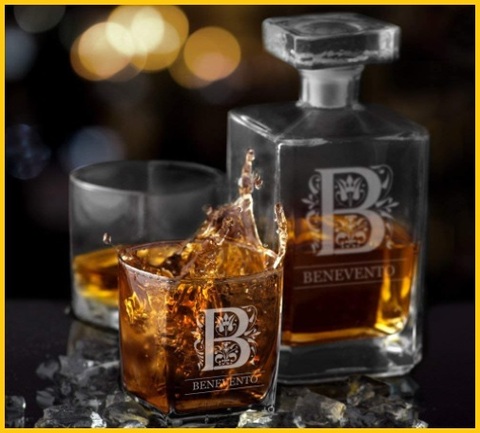 Decanter per whisky in vetro | Grandi Sconti | Regali natalizi