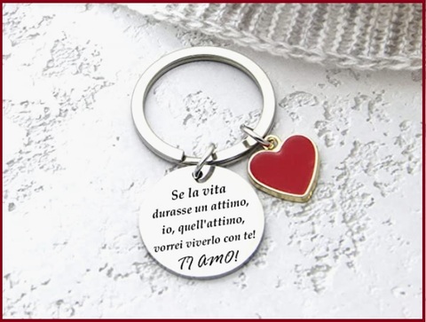 Portachiavi personalizzati per san valentino