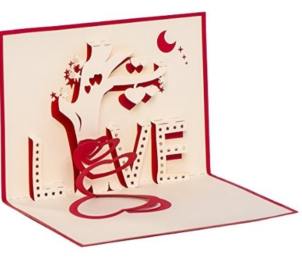 Biglietto san valentino idee auguri 3d
