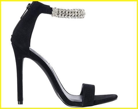 Sandalo nero con gioielli | Grandi Sconti | Sandali Gioiello