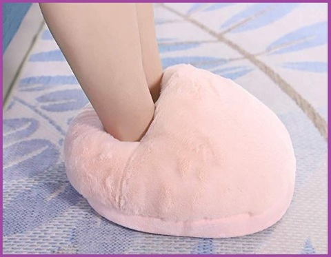 Scaldapiedi cuscino rosa