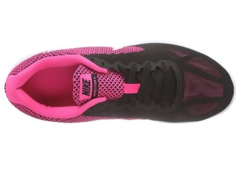 Scarpe da donna rosa e nere nike per la corsa r 3