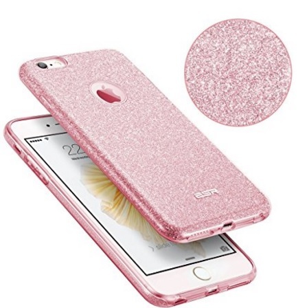 Custodia iphone brillantini silicone
