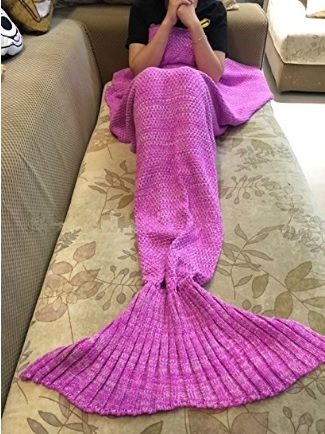 Coperta A Forma Di Sirenetta Per Divano O Letto