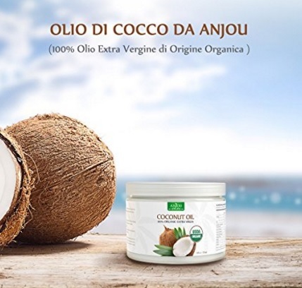 Olio di cocco alimentare o per uso di bellezza