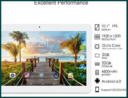 Tablet 10 pollici fhd ips con display artizlee