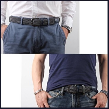 Cintura In Tessuto Elastico, Per Uomo