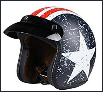 Casco d'epoca in abs e resistente