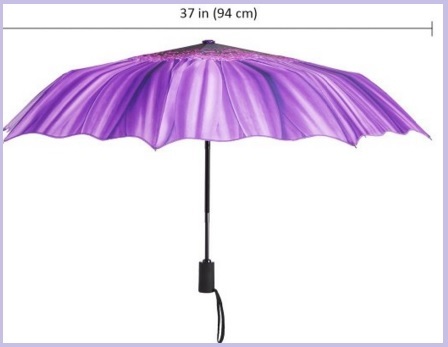 Ombrellino portatile da viaggio viola