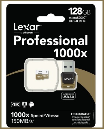 Chiavetta micro usb da 128gb con lettura 1000x