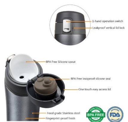 Thermos Professionale Da Viaggio In Acciaio Inox