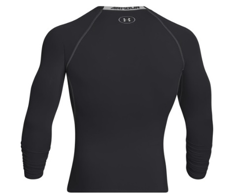 Maglia lunga under armour nero maniche lunghe