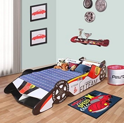 Letto auto per bambini in legno laccato - Sconto del 62%, Prima infanzia | Grandi Sconti