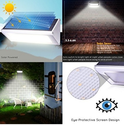 Qiteco Luce Esterna In Lega Di Alluminio Impermeabile