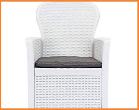 Sedie Giardino Rattan Bianco