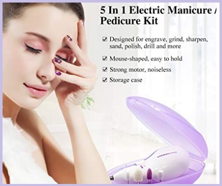 Set manicure donna elettrico