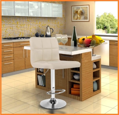 Miadomodo Coppia sgabelli bar cucina con schienale in similpelle altezza regolabile ca 92-114 cm colore grigio 