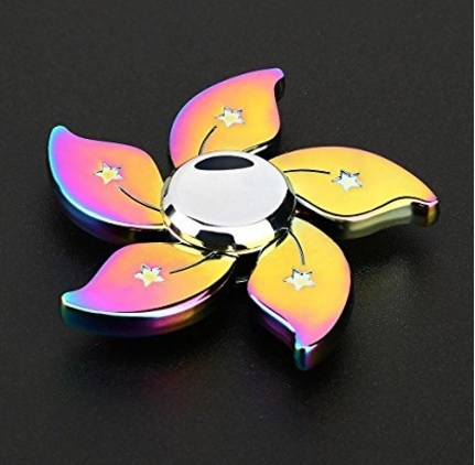 Fidget spinner oro led con stelline