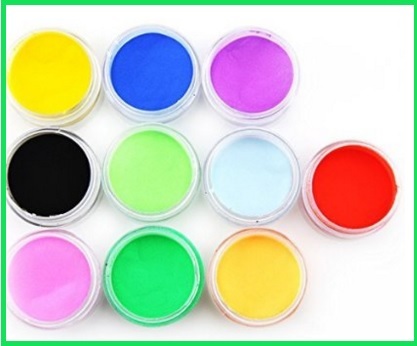10 colori diversi acrilici per unghie nail art
