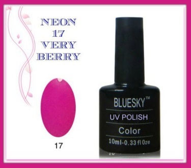 Smalto crackle n.17 bluesky color very berry