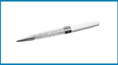 Swarovski penne con cristalli e bianca