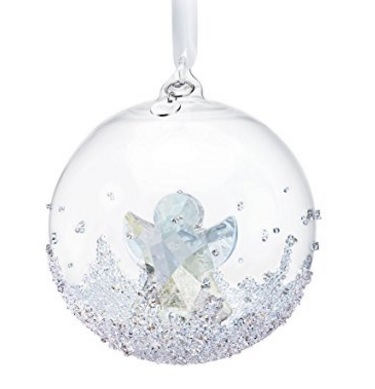 Swarovski Ornamento Palla Di Neve Con Angelo