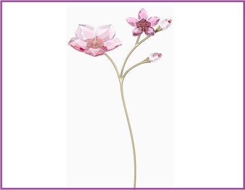 Fiore rosa chiaro della swarovski