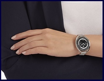Orologio swarovski crystalline nero