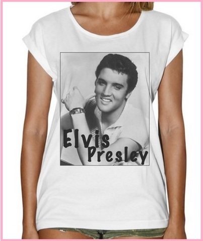 T Shirt Da Donna Fashion Con Elvis Presley