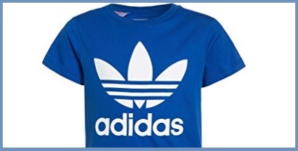 T shirt adidas blu donna