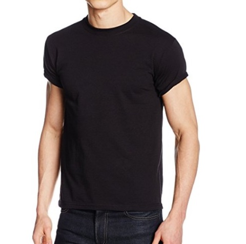T Shirt Nere Uomo In Cotone