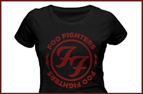 T shirt foo fighters ladies | Grandi Sconti | t-shirt personalizzate online economiche