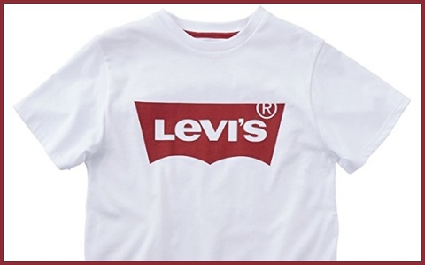 T-shirt levis bambina bianca