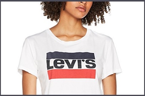 Levis T Shirt Donna Bianca